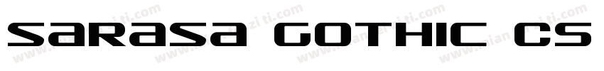 sarasa gothic CS Bol字体转换